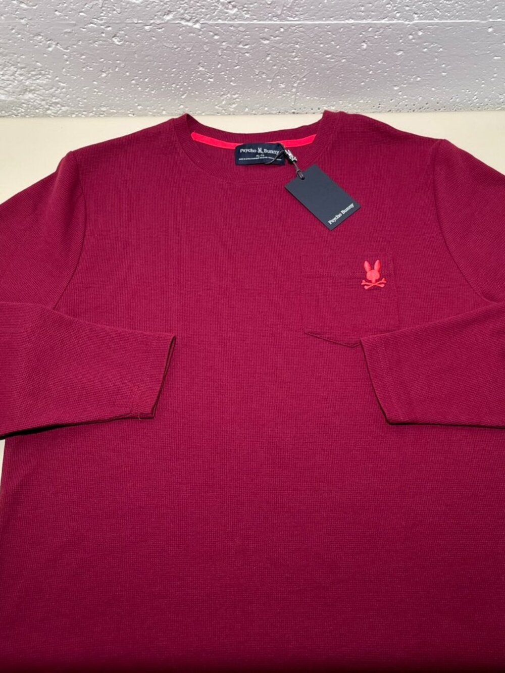 Psycho Bunny Men’s Vail Waffle Lounge Long Sleeve Tee